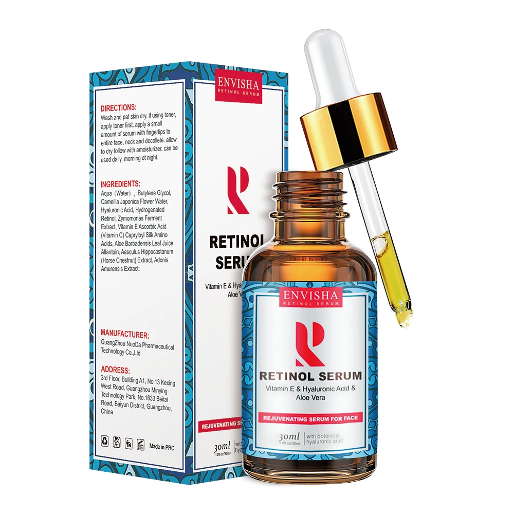 

Envisha best quality skin whitening facial serum private label vegan anti aging retinol face serum