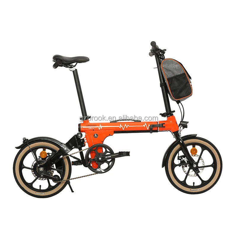 

Dropshipping China best 16 inch 7.8Ah lithium battery electric bicycle adult folding weight lighter 36v 250w e bike, Black/red/orange/yellow/green