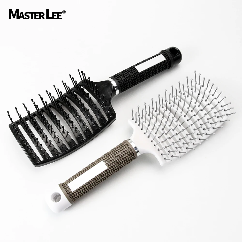 

Masterlee ABS plastic vent hair brush rise hot brush round nylon tooth massage comb