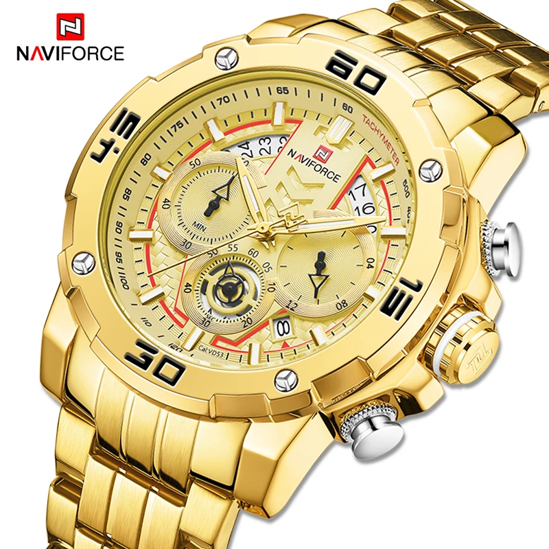 

NAVIFORCE Watch 9175 AliExpress Hot Sale Waterproof Chronograph Luxury Wristwatch Quartz Watches Men Wrist Relogio Masculino, 6-colors