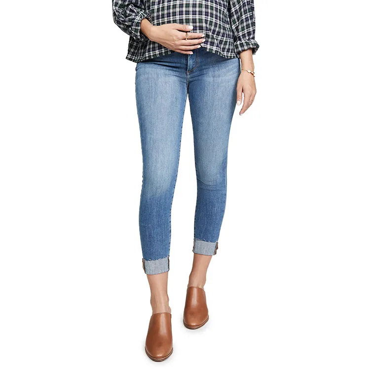 

Plus size side panel skinny maternity jeans pregnant jeans, As picture or select from color card