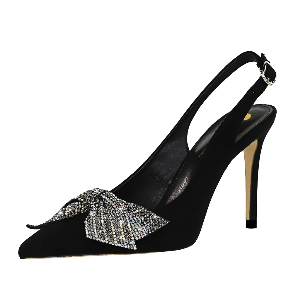 

2020 Latest Design Women's Pumps High Heel Rubber Shoe Sole High Quality Shoes Women Heels Lady Sexy, Red, black