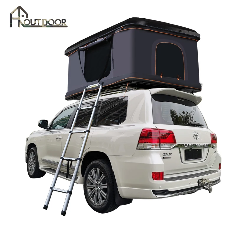

CRT003 retractable metal roof top tent car camping customized foldable For Car Roof Top Tent