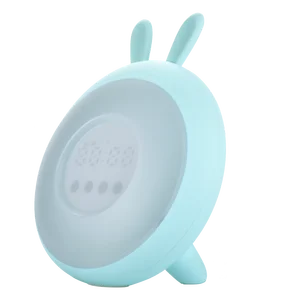 Image of Touch Sensor Switch Bed Beside Sunrise Wake Up Light LED Table Digital Alarm Clock
