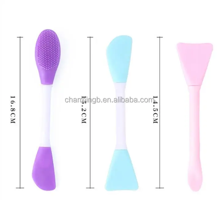 

Hot selling Silicone Face Mask Brush Silicone Facial Mud Mask Applicator Brush Mask Beauty Tool for Applying Cream Lotion, Customized color