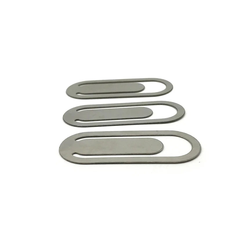 Custom High Quality Special Shape Stainless Steel Flat Metal Paper Clip 