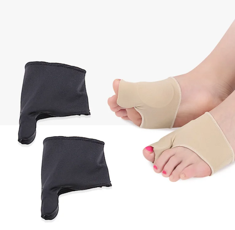 

Unisex Nylon Hallux Valgus Foot Care Big Toe Orthotic Gel Toe Separator Sleeves Bunion Sock, Beige, gray, black