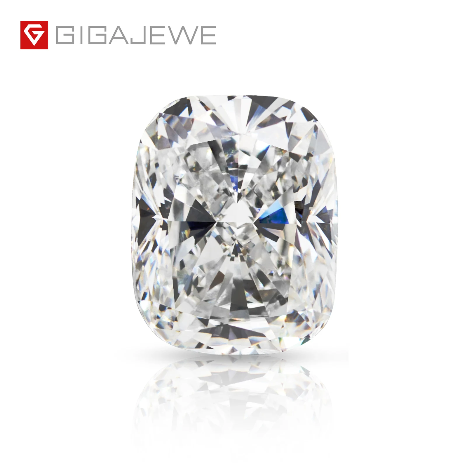 

GIGAJEWE Loose Synthetic CVD Rough 3 Carat White Color Rectangular Cushion Cut with IGI Certificate Lab Grown Diamonds