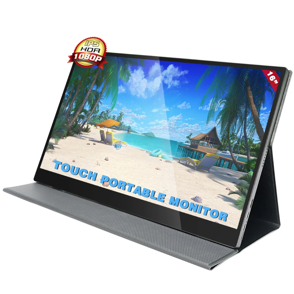 

Sibolan Ps-4 Fast Gaming Lcd 16 Inch 1080p Portable Hdr Touch Screen Built-in battery Monitors For Smartphone Desktop