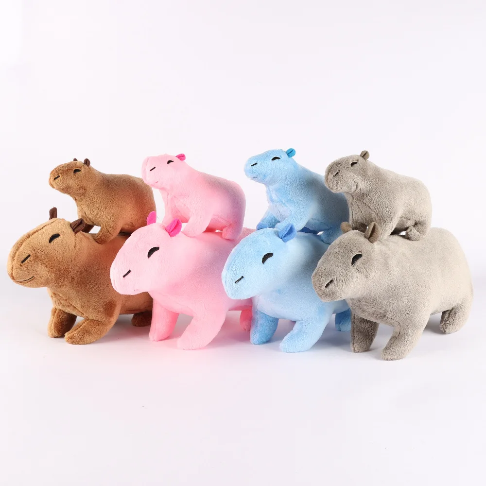 

In Stock 20cm/30cm Cartoon Plushie Soft Capybara Plush Stuffed Animal Toys For Kids