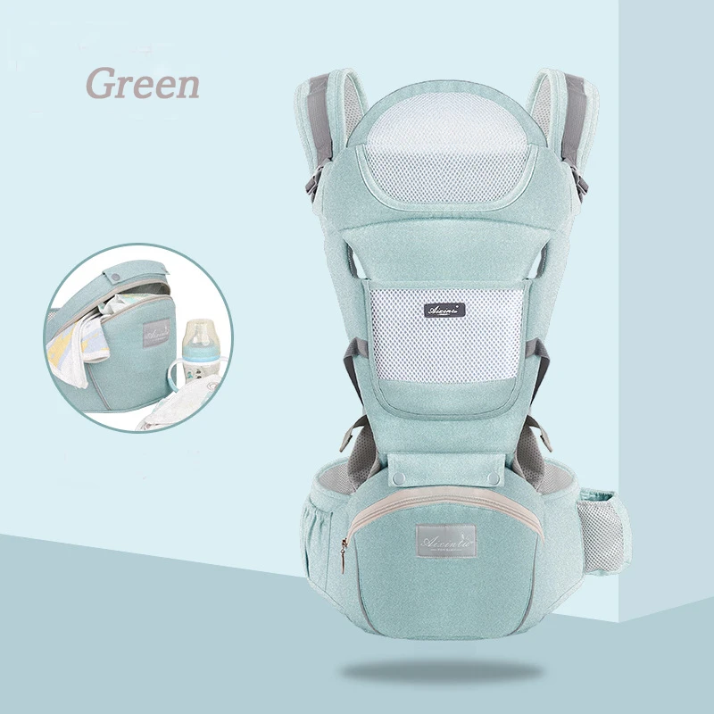 

Factory Outlet Baby Carrier Ergonomic Infant Carrier with Hip Seat Kangaroo Bag carrier with lumbar support for Men Dad Mom