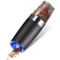 

Battery Electric Operated Spice Salt and Pepper Grinder Set of 2 Pepper Mill with LED Light