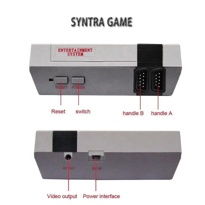 

Classic Supernes Mini retro Vintage Console 500 Games TV Video Classic Console, Grey