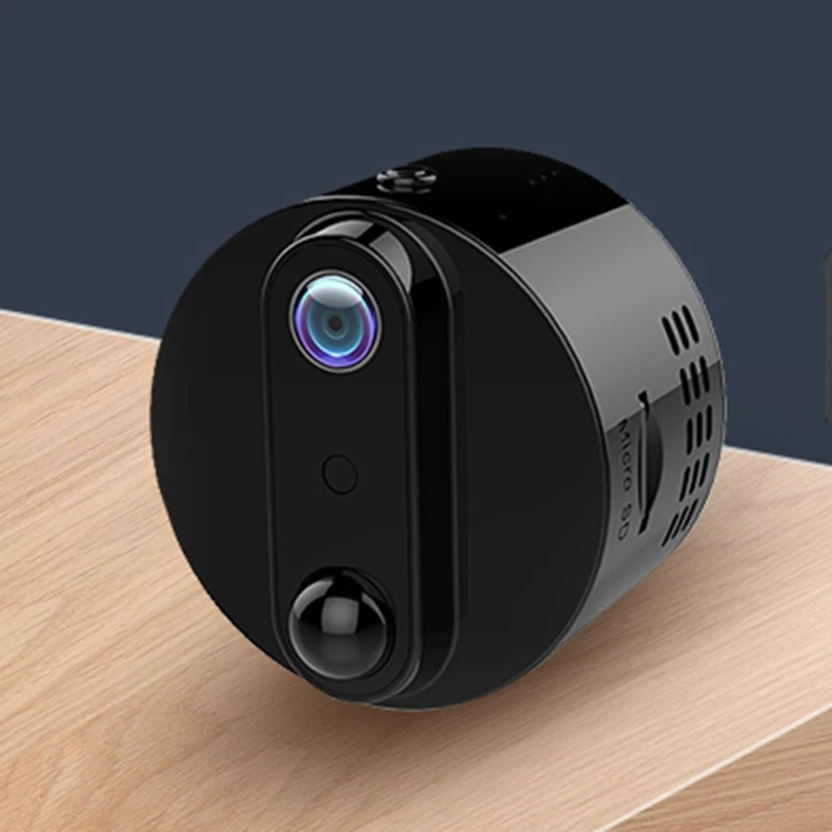 

Security Wireless IP Camera DVR Low Power Consumption Night Vision Motion Alarm HD Mini WIFI Camera, Black