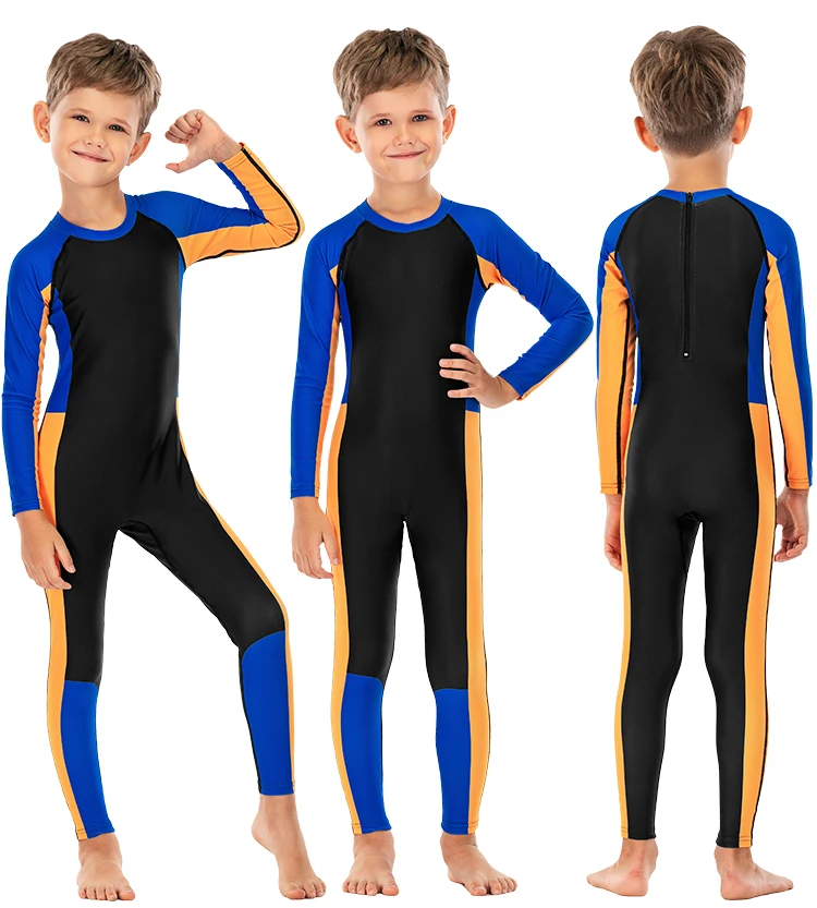Children full swimsuit manufacturer kids one piece swimsuit wet suit for kids