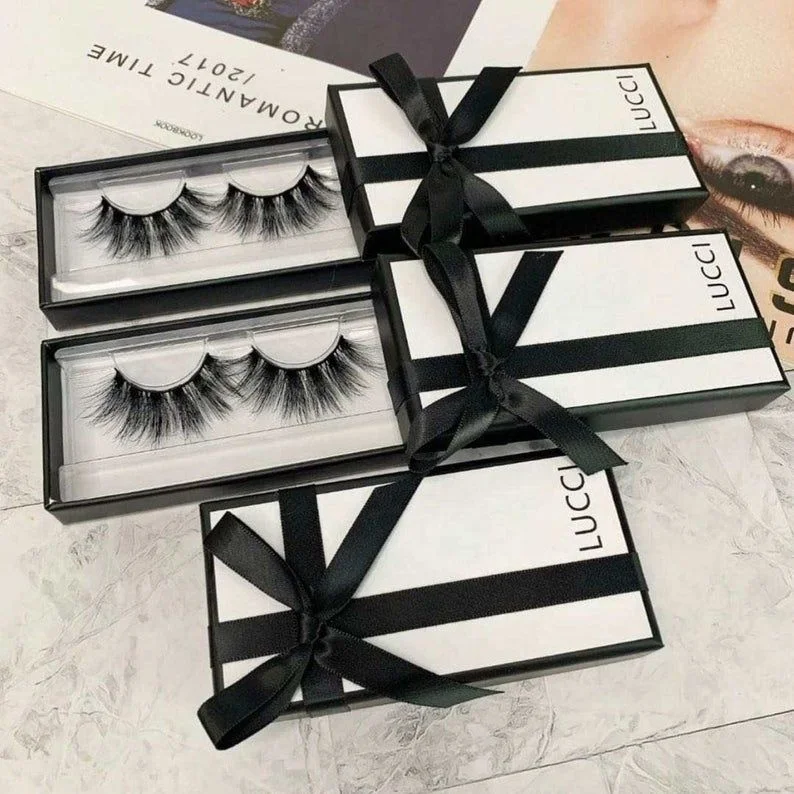 

Customized Packing Handmade Mink Eyelash Hot selling 25mm Mink Eyelash, Black color
