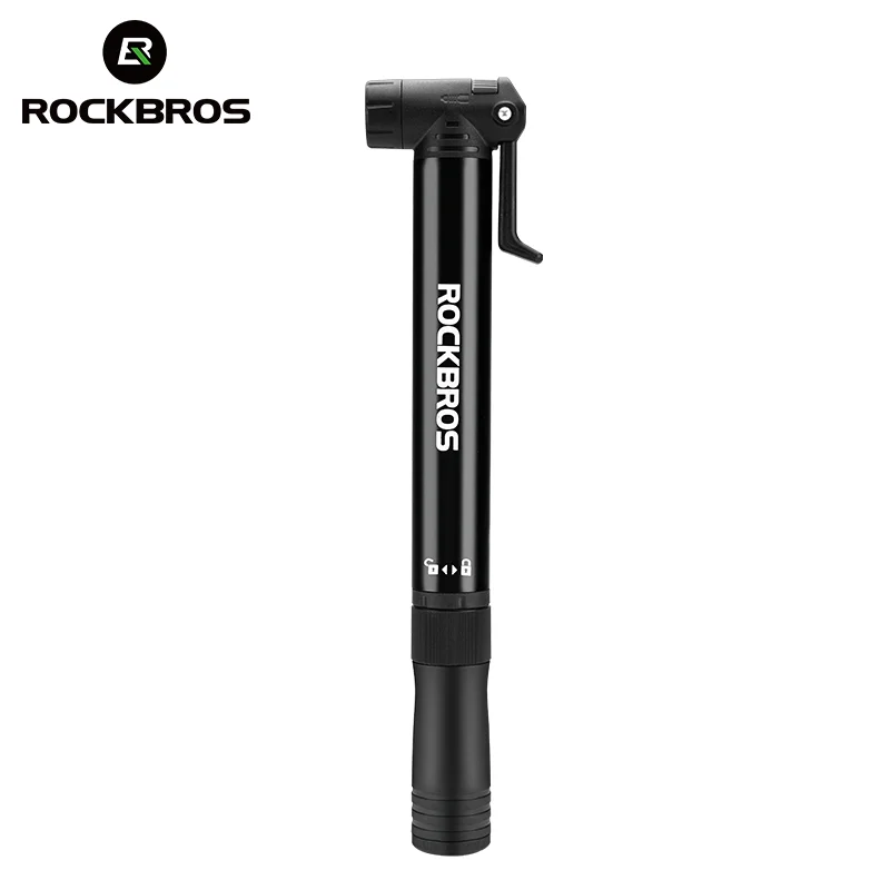 ROCKBROS bicycle Inflator with pressure gauge air pump bike accessories portable tire a  multiple tool inflator