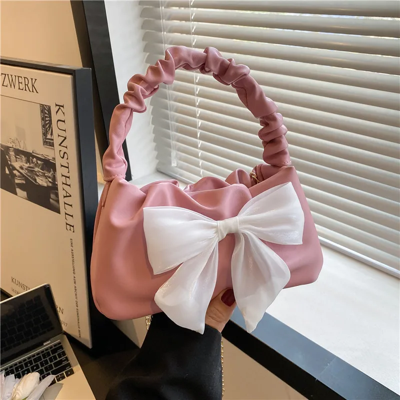 

Cheap price ladies sling bag designer soft leather bags handbags bowknot shaped shoulder bags for women
