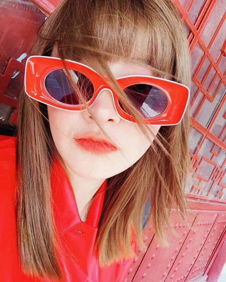 

Newest 2021 Fashion Designer Women Sunglasses 9 Colors Small Frame Trendy Sunglasses, 8 colors
