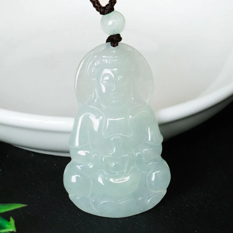 

Kinds Of Ice Moisturizing Fake Jadeite Avalokitesvara Pendant Myanmar Jade jadeite Pendant Necklace Jewelry Ornament Men