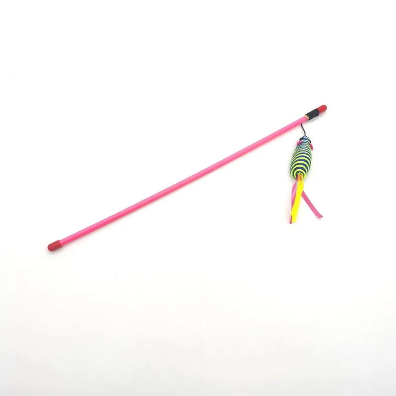 
Plastic Funny Cat Nip Toy Cat Teaser Stick 46.5cm,2 Asst 