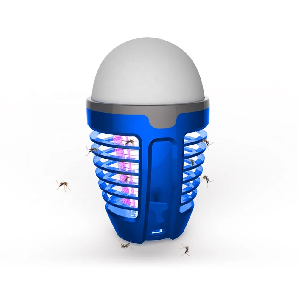 

Green,black,red 2 in 1 Rechargeable Outdoor Eco-Friendly Waterproof Pest Control Insect Killer Bug Zapper anti mosquito bulb, Red,black,green