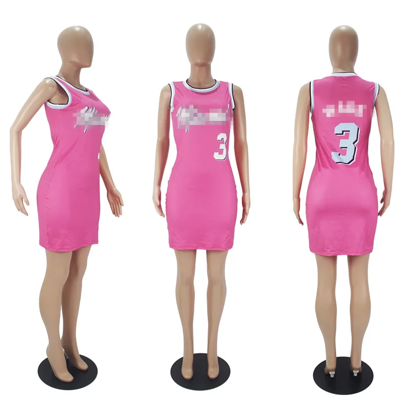 

Wholesale Plus Size Summer Dress Womens Clothing Sexy Fashion Bodycon Basketball Jersey Dresses