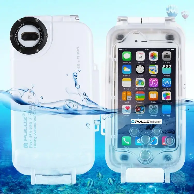 

PULUZ 40m 130ft Waterproof and Durable Diving Housing Shell Videotape Underwater photography protective Cover case for iPhone