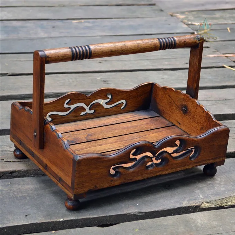 

New style solid wood spice rack in kitchen restaurant hotel, Retro color