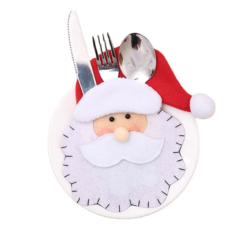 

creative home New Christmas items old man tableware bag knife and fork set