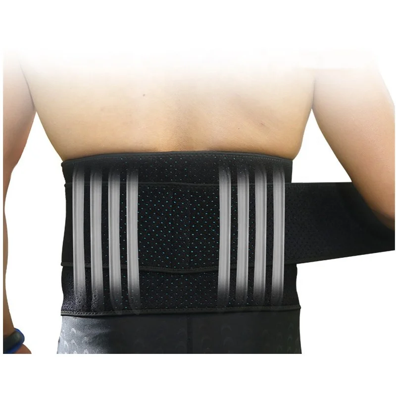 

Adjustable Waist Support Protection Belt Weight Loss Lower Back Brace Tummy Trimmer Band, Black