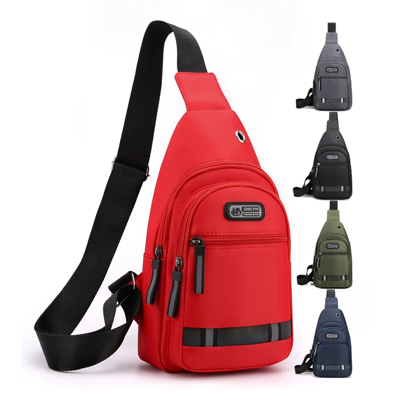 

2022 Colorful fashion design reflective strap chest bag cross body mini small bag, Black, gray, blue, green, red