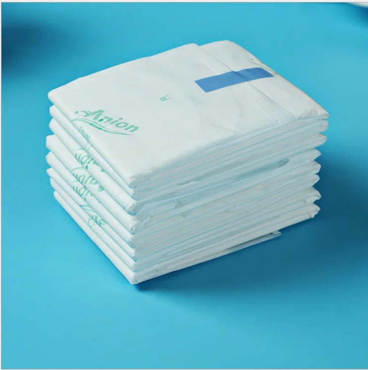 

China supplier comfortable care OEM high quality disposable negative ion sanitary pads for female use, White