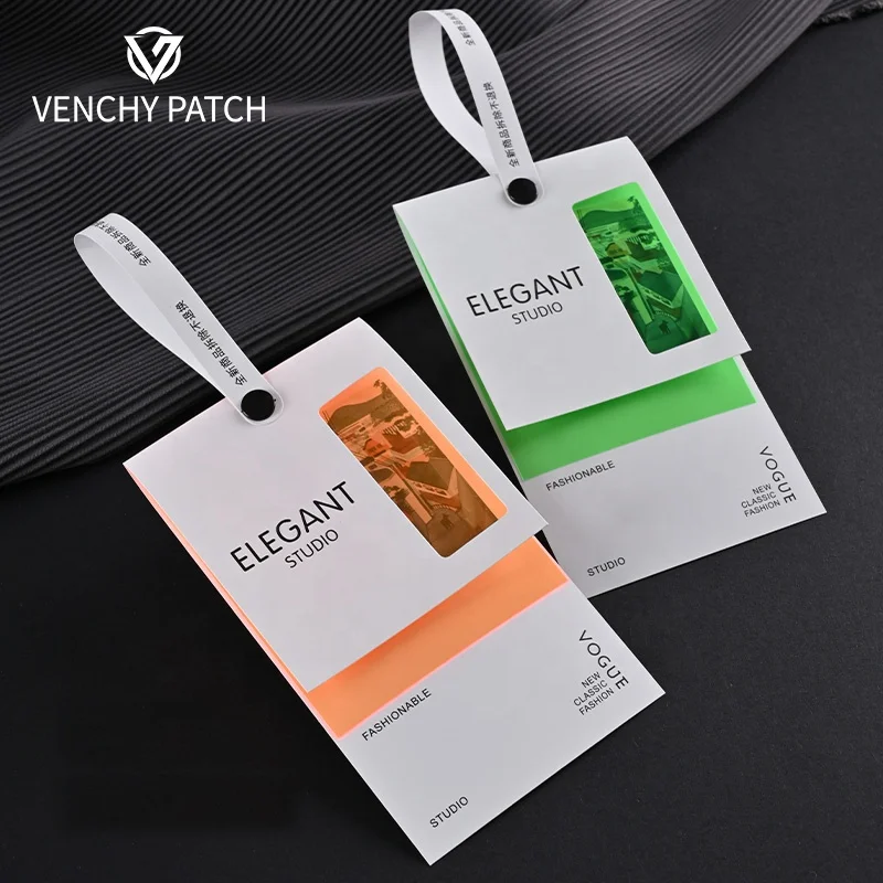 OEM/ODM Garment Hang Swing Tags Paper Custom Pvc Plastic Waterproof Bags Price Clothing Hanging Hang Tag