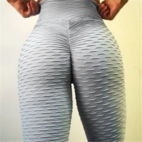 

Top Quality Tummy Control High Waist Sports Leggings Sexy Jacquard Stretch Tight Yoga Pants Fitness Women Gym Wear