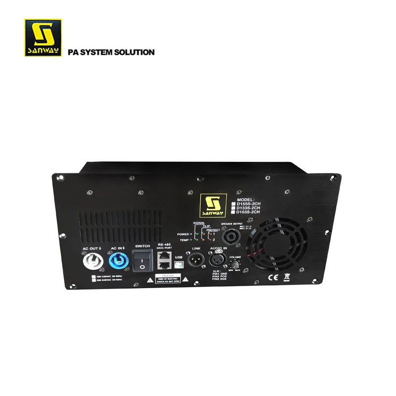 D155S-2CH 1800W 700W Class D Amplifier Module for Active Speaker