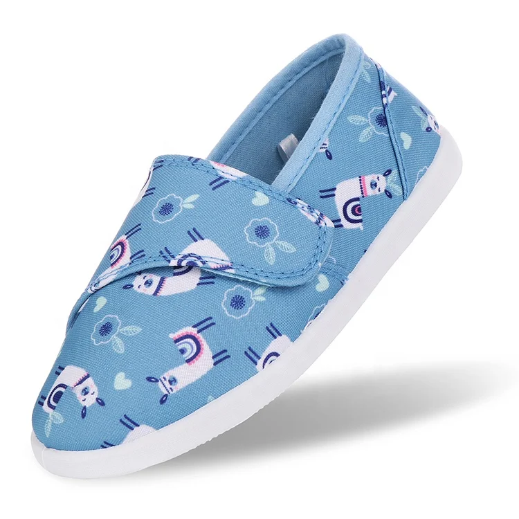 

Josiny 2021 Factory Direct Children Casual Shoes Unisex Comfortable Breathable Blue Cute Canvas Sneaker Shoes