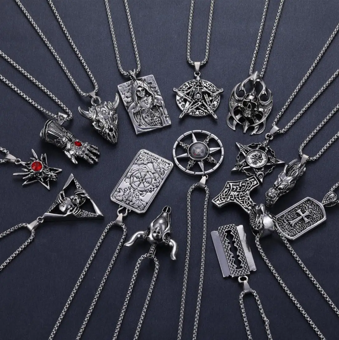 

Small Order Western Hot Personality Necklace Vintage Hip Hop Titanium Steel Pendant Necklace For Fashion Jewelry 2021 Wholesale, As picture