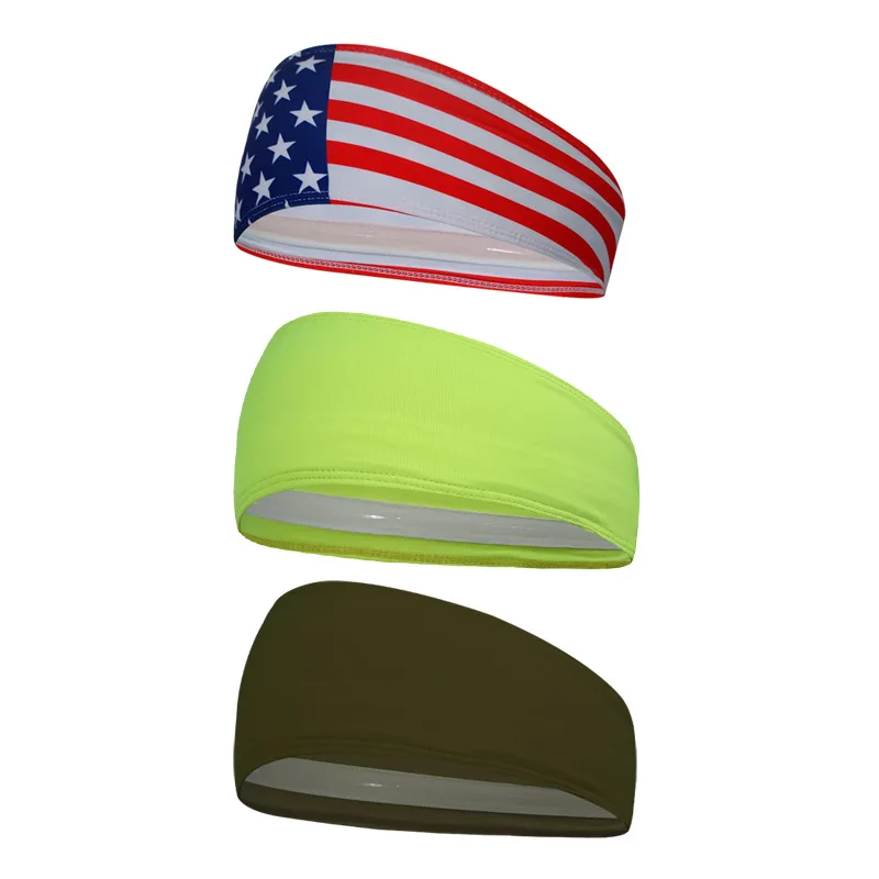 

Custom logo gym headband outdoor basketball sports polyester sweatband, Multi-colors