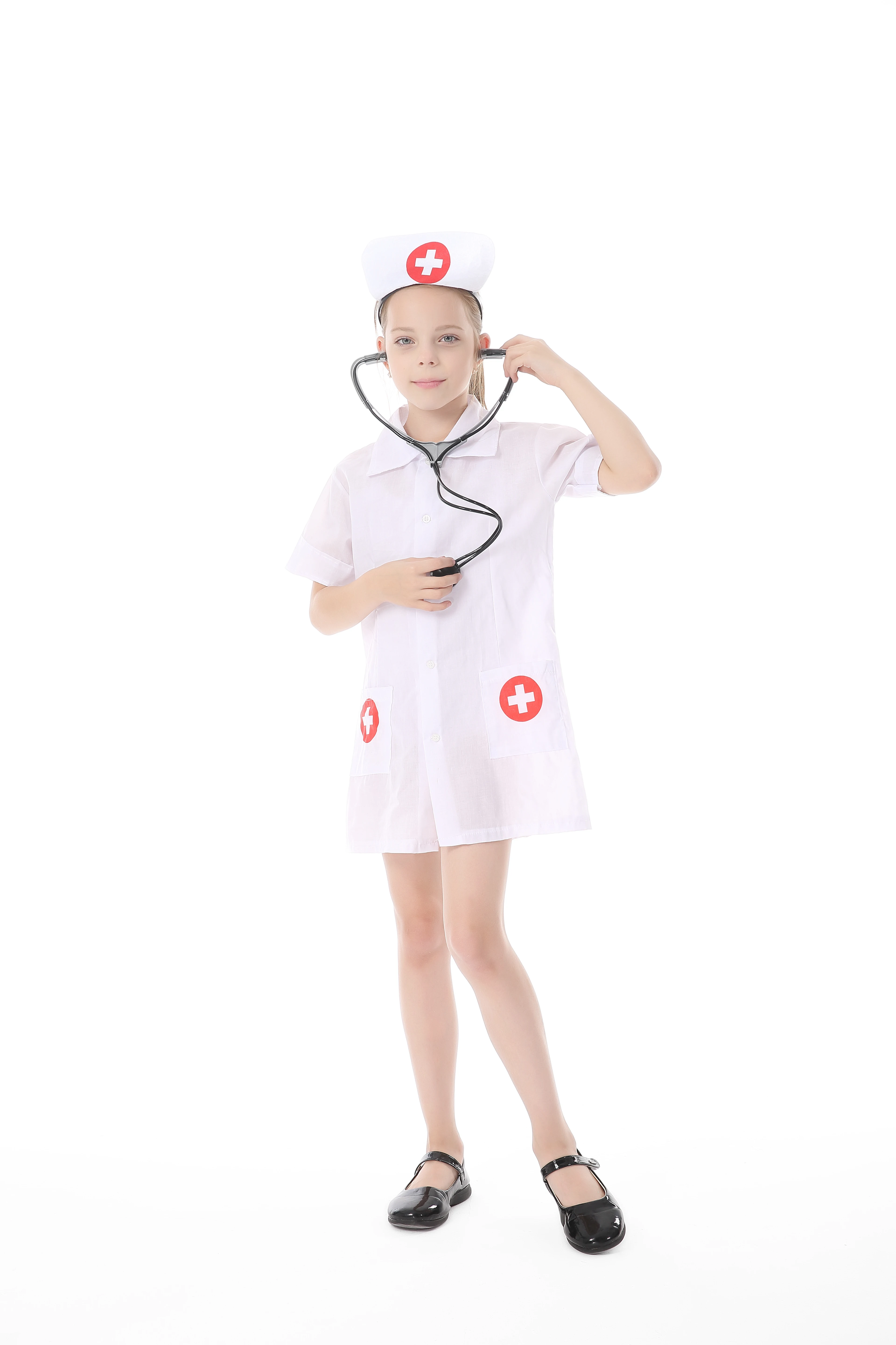 Girls Cosplay Nurse Costume Red Cross ...