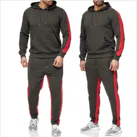 

2020 new men sports set two piece MOQ 1PC Custom Plain Tracksuits Men Sport Suits Men Tracksuit Set