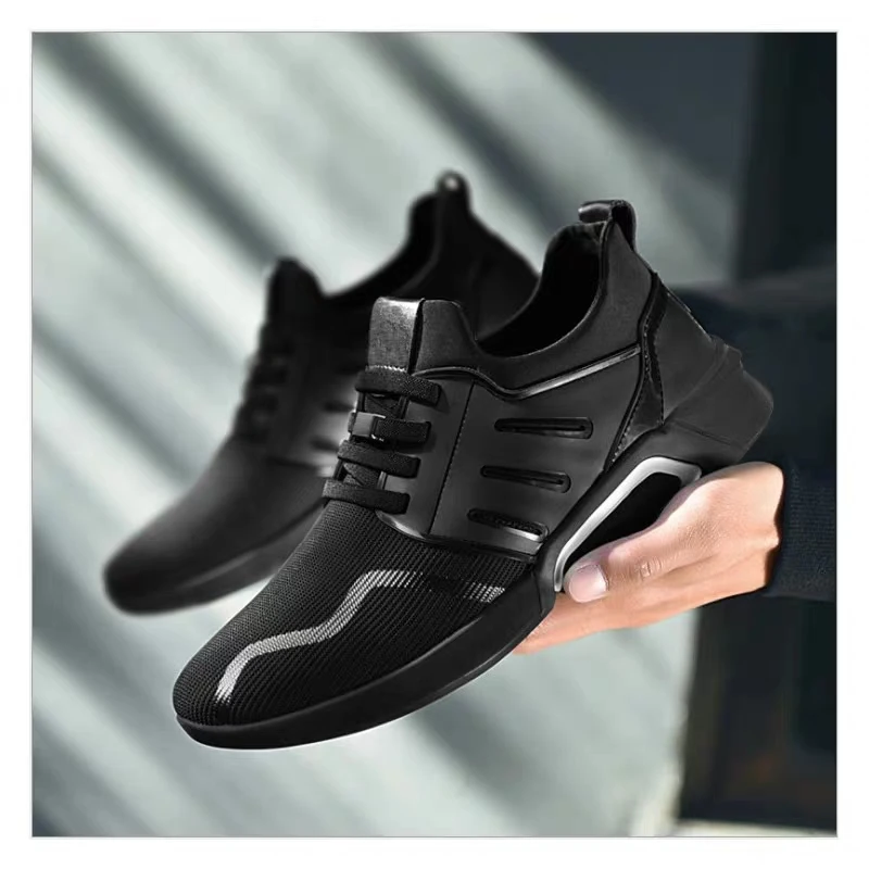 

manufacturers black Breathable men's fashion footwear sneakers brand outdoor sports casual shoes