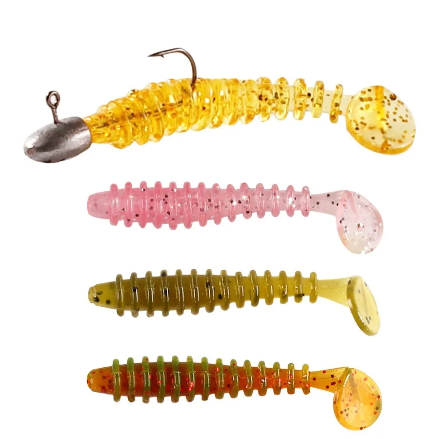 

Fishing Soft Bait Molds Soft Worm 4cm0.5G Soft Lure Silicone Tiddler Bait Swimbait Plastic Lure Pasca, Various