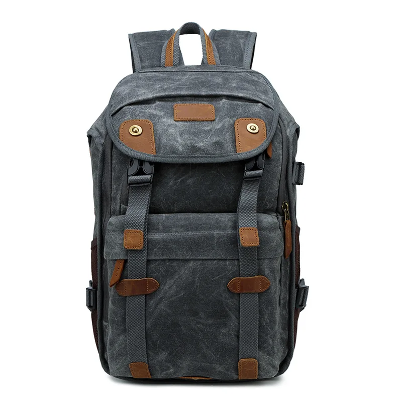 

Fashion Camera Video Bags Waterproof Canvas DSLR Camera Bag Digital Gear Camera Shockproof Backpack Bags