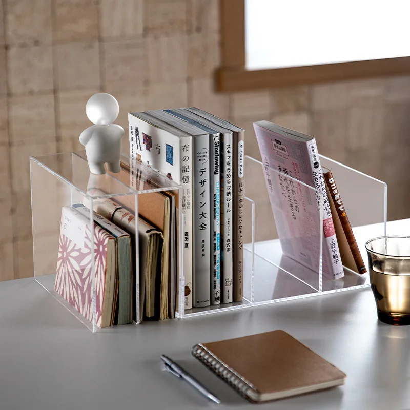 

SHIMOYAMA Multi-purpose Clear Acrylic Book Shelf Box Drawer Dividers Wardrobe Closet Divider