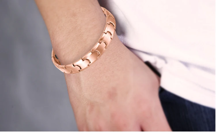 Fast Delivery Men's Health Titanium Bio Energy PVD Gold Plated Arrow Bracelet