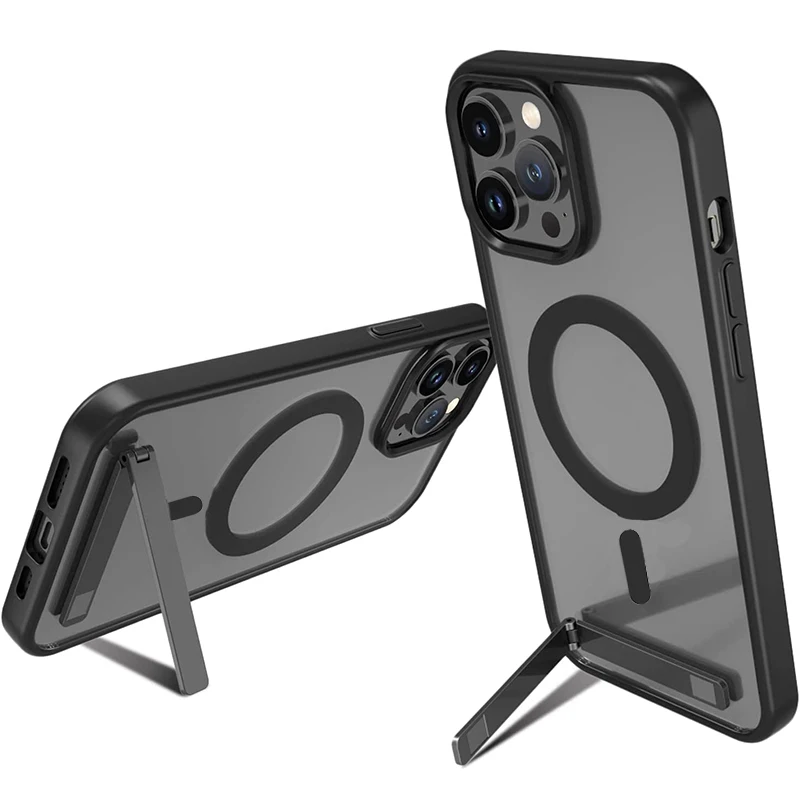 New Magnetic Stand Phone Case for iPhone 15 14 13 12 11 Pro Max Magnet Mobile Cases with Kickstand Trending Products Back Cover