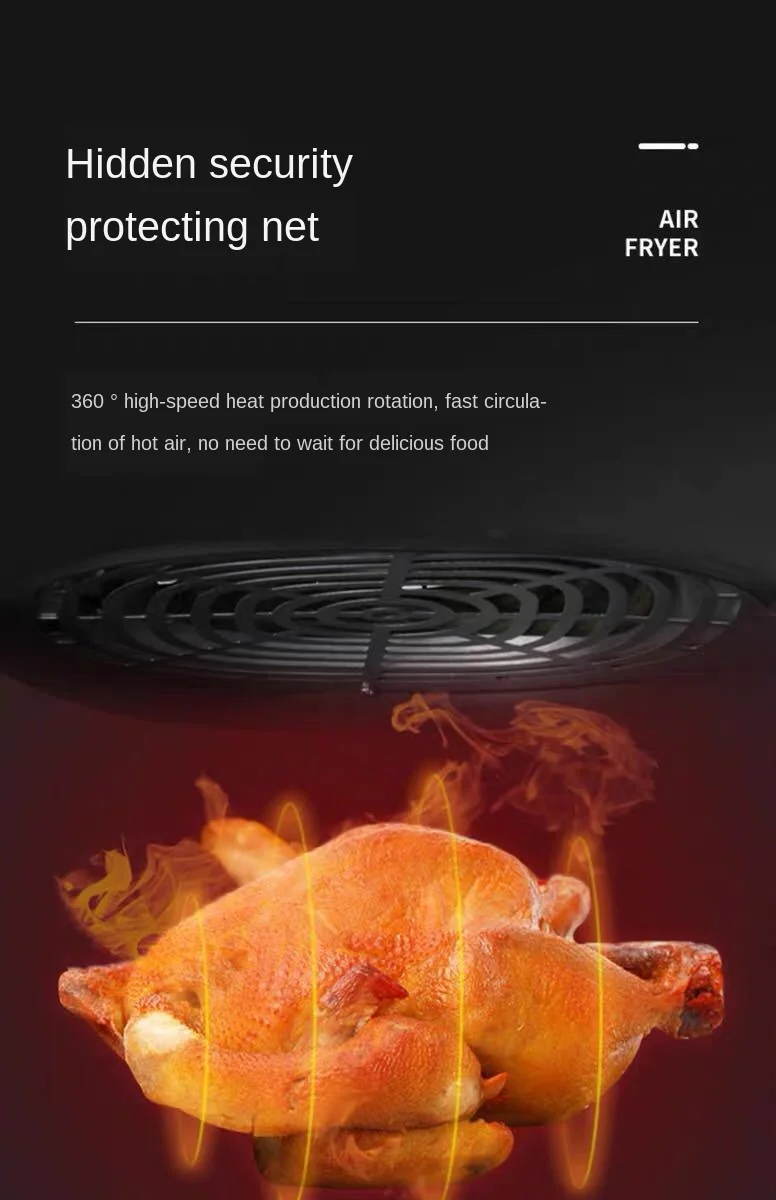 deep frying pan intelligent oil-free multi-function deep frying