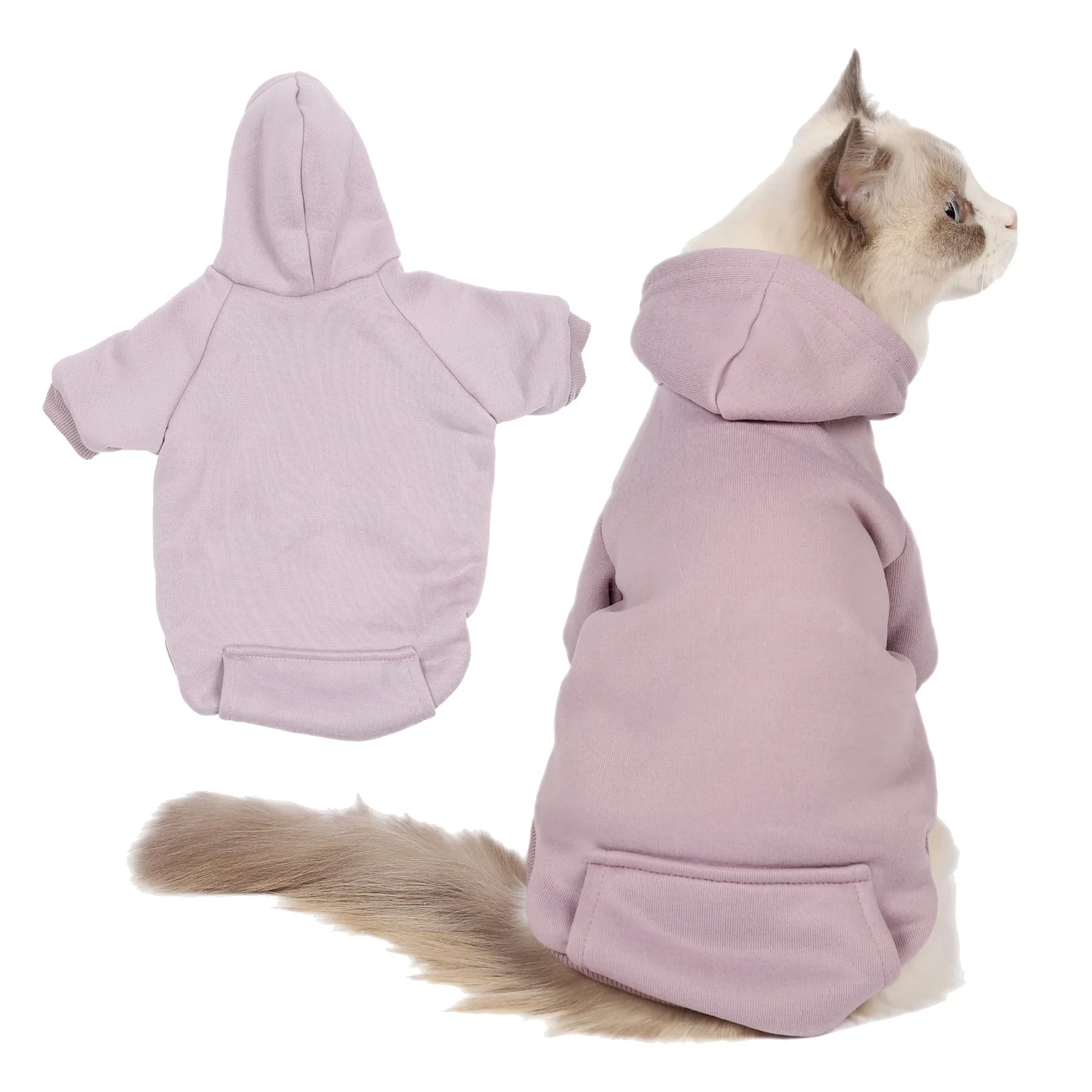 

Wholesale Classic Plain Soft Cotton Dog Clothes Dog Vest Blank Spring Autumn Pet Hoodie With Hat, Red,pink,black, blue,gray,blue,purple,brown,white,orange