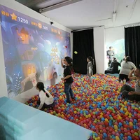 

Chariot basic version interactive smash wall games projection system with ball for kids playground.